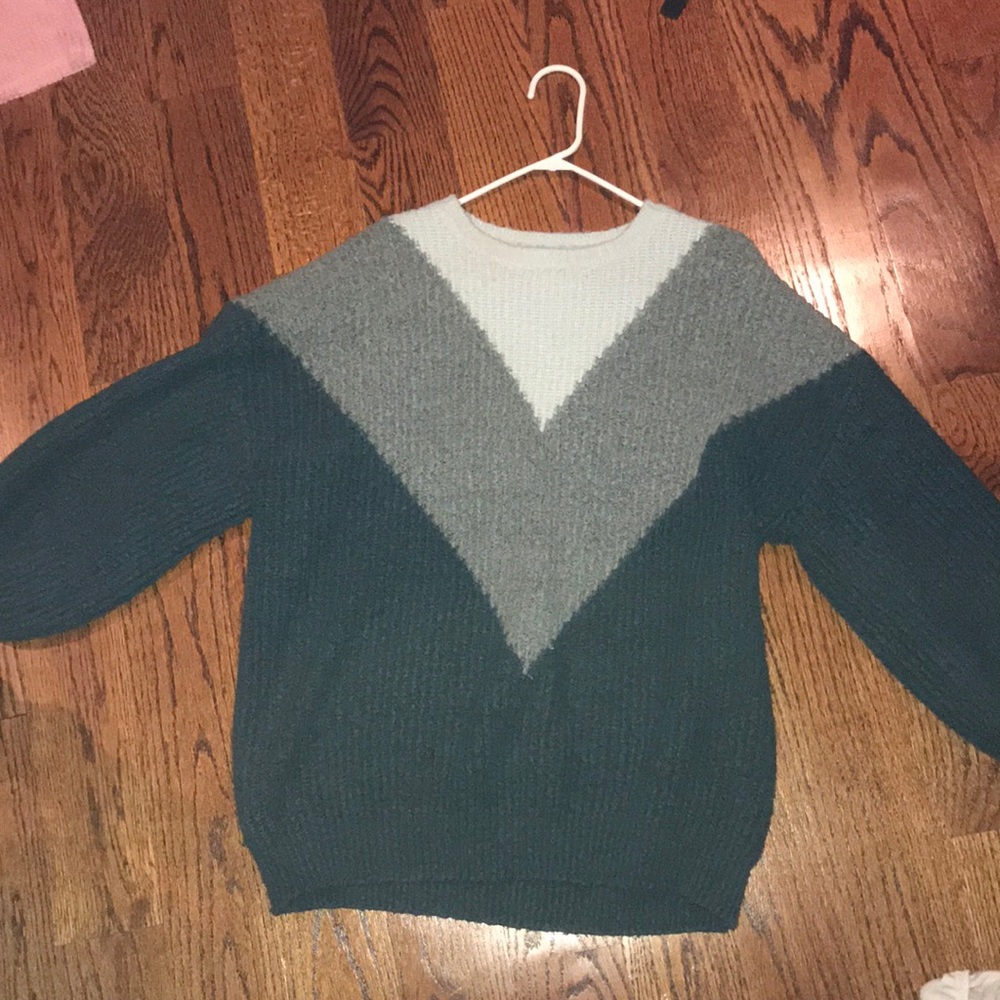 Cozy Green Multi Sweater